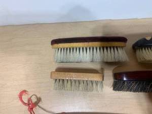 Vintage Shoeshine Brushes, Shoehorn and Sock Stretcher