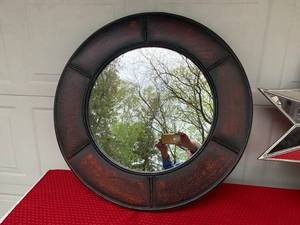 2 Decorative Round Shaped Mirrors