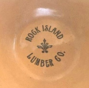 Rock Island Yellow Ware Bowl