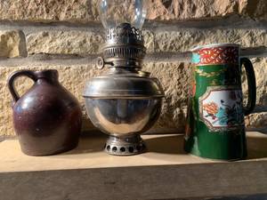 Old Jug, Lamp and Pitcher