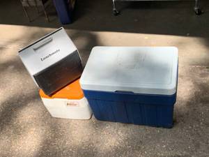 Set of Coolers for Camping, Fishing or whatever