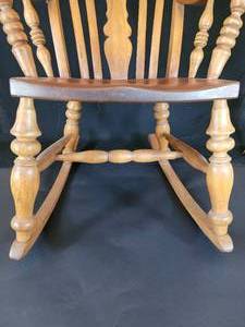 lot 91 image: Early English Oak Rocking Chair