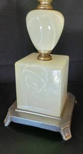 lot 23 image: Unique Pair of White Houze Table Lamps