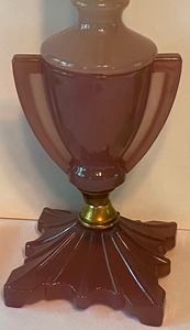 lot 47 image: Three Art Deco Houze Glass Lamps