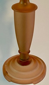 lot 66 image: Satin Pink Houze Art Deco Table Lamp