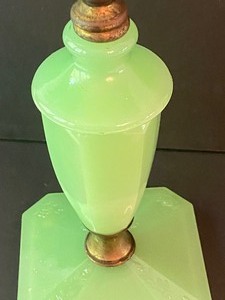 lot 130 image: Vintage Houze Nile Green Table Lamp