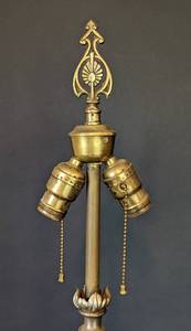 lot 195 image: Pair of Vintage Marble Base Floor Lamps