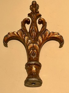 lot 148 image: Two Metal Art Deco Finials