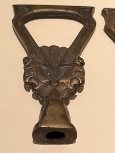 lot 146 image: Two Metal Art Deco Finials