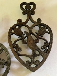 lot 227 image: Three Vintage Metal Trivets