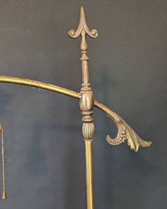lot 200 image: Two Unique Vintage Brass Floor Lamps