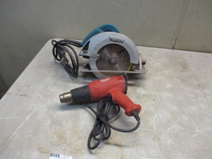lot 24 image: Milwaukee Heat gun Makita Circular Saw