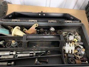 Tool Box with lots of carb parts