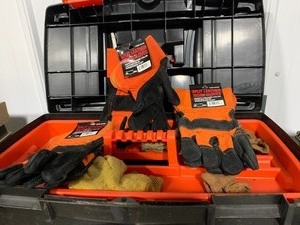 Tool Box with Gloves