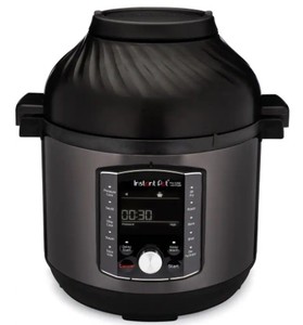 lot 715 image: Instant Pot 8 qt. Black Pro Crisp Air Fryer, 113-0043-01.