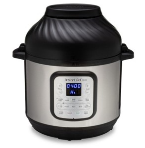 lot 716 image: Instant Pot Duo Crisp and Air Fryer, 6 Quart 11-in-1 One-Touch Multi-Use Programmable Pressure Cooker with Air Fryer Lid.