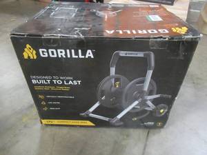 lot 714 image: Gorilla 175 ft. Aluminum Zero Rust Mobile Hose Reel, GRS-175H.