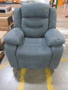 lot 720 image: Boyel Living Manual Recliner in Blue, R1001C-51.