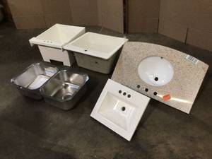 Mix Lot of Bathroom Sinks and Vanities - Open Boxes - Review all pictures - Customer Returns