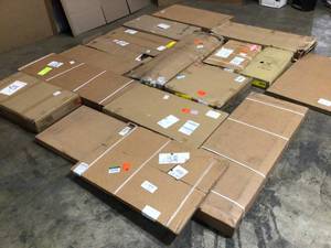 Mix Lot of Shelves Pcs & Peg Boards - Review all pictures - Customer Returns