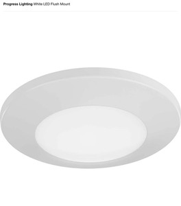 (2) Progress Lighting White LED Flush Mount. See Pictures