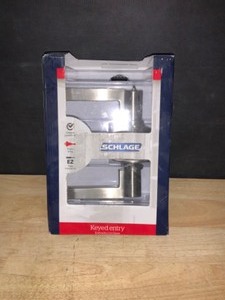 Schlage Latitude Satin Nickel Keyed Entry Door Handle. See Pictures