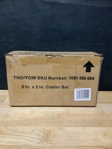 Husky 5 in. Caster Kit for Ready-to-Assemble Steel Garage Base Cabinets. See Pictures