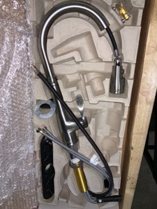 KOHLER Bellera Single-Handle Pull-Down Sprayer Kitchen Faucet with DockNetik and Sweep Spray in Vibrant Stainless. See Pictures