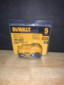 DEWALT 20-Volt MAX XR Premium Lithium-Ion 5.0Ah Battery Pack. See Pictures