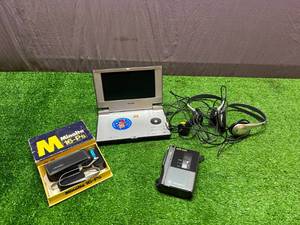 lot 31 image: Portable DVD Player, Minolta 16-Ps Camera & Mini Cassette Recorder
