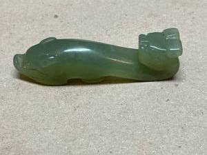 lot 118 image: Jade Double Headed Fish