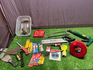 lot 142 image: Tools, Drill Bits & New Drain Cleaner
