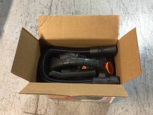 lot 57 image: 3 Gal. 18-Volt Cordless Handheld WetDry Shop Vacuum (Tool Only) with Filter, Expandable Hose and Accessories by RIDGID Customer Returns See Pictures