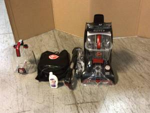 lot 72 image: PowerScrub Elite Pet Upright Carpet Cleaner by HOOVER  Customer Returns See Pictures
