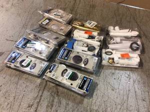 lot 73 image: Lot of Assorted Trip Lever Bath Drain Customer Returns see Pictures