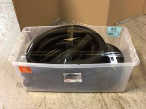 lot 78 image: 2-12 in. x 13 ft. Dual-Flex Tug-A-Long Locking Vacuum Hose for RIDGID WetDry Shop Vacuums by RIDGID Customer Returns See Pictures