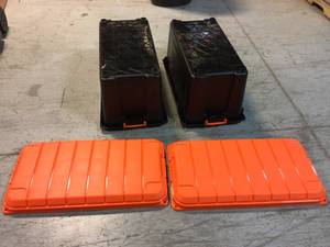 Lot of 2 Ridgid Storage Bins See Pictures