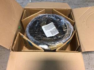 20 in. Clay Fire Pit with Iron Stand (Scroll) by Unbranded Customer Returns See Pictures