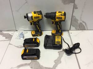 ATOMIC 20-Volt MAX Cordless Brushless Compact DrillImpact Combo Kit (2-Tool) with (2) 1.3Ah Batteries, Charger & Bag by DEWALT Customer Returns See Pictures