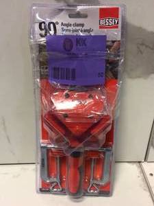 2 in. Capacity 90-Degree Angle Clamp with 1-18 in. Throat Depth by BESSEY Customer Returns See Pictures