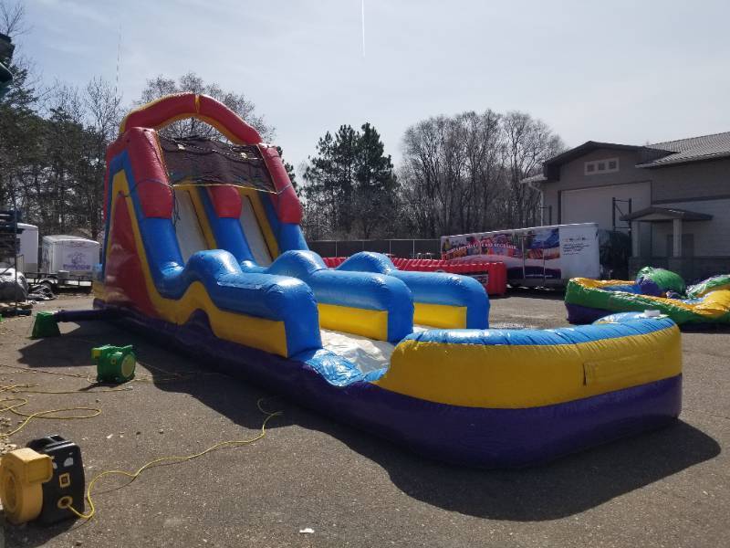 19 Monster Splash 2 Lane Water Slide with Pool