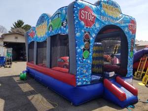 Car Wash Water Bouncer Combo Wet or Dry