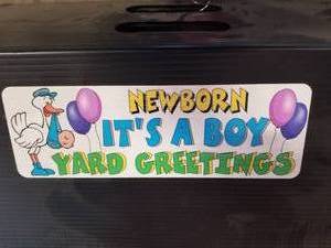 Newborn Its A Boy Special Occasion Yard Signs