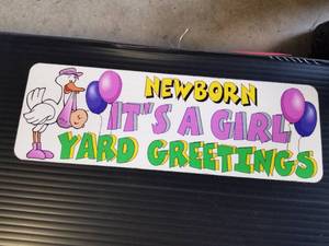 Newborn Its A Girl Special Occasion Yard Signs