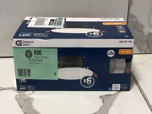 lot 8 image: Halo HLB 4 in. Selectable CCT New Construction or Remodel Canless Recessed Integrated LED Kit