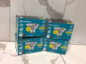 lot 11 image: EcoSmart 120-Watt Equivalent PAR38 CEC Motion Sensor Flood LED Light Bulb Bright White (2-Pack) - 4 boxes - Open boxes - Review all pictures