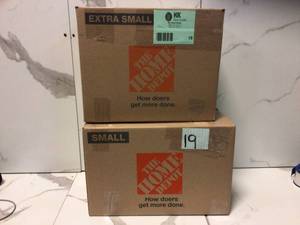 lot 19 image: Lot of Beyond Bright 7.5 in. x 4.25 in. 6000 Lumens Single Pole Occupancy LED Flush Mount Motion Activated Garage Light by BEYOND BRIGHT Customer Returns See Pictures