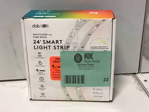 lot 22 image: 24 ft. White Smart Outdoor Integrated LED Landscape Rope Light RGB Wi-Fi LED Tape by DALS Customer Returns See Pictures