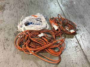 lot 51 image: Lot of Assorted Extention Cords See Pictures