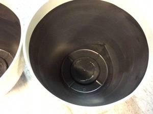 lot 56 image: Lot of 2 Decatur 22 in. Mercury Resin Planter Pot by Unbranded Customer Returns See Pictures
